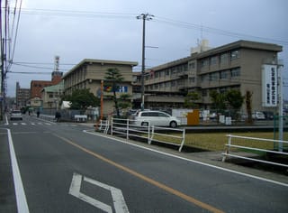 東深津町３丁目の城東中学校辺り