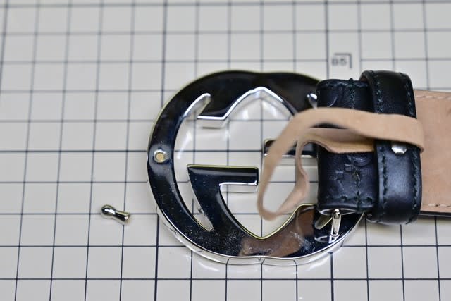 グッチ インターロッキング ベルト修理 - ベルト・バックル修理 革漉き 