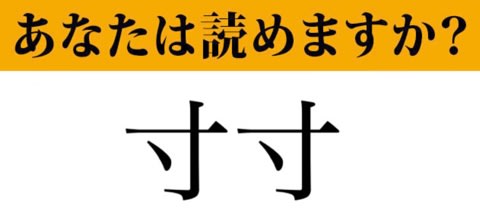 難読漢字 寸寸 って読めますか ず から始まる言葉です すんすん ではありません マネー現代 クイズ部 福ちゃんの散歩道 Iphone Proで遊ぶ