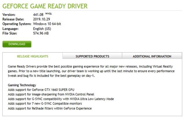 Geforce ドライバー バージョン 441 08 がリリースされました バージョン 440 97 が出てから わずか1週間ほどのタイミングです 私のpc自作部屋