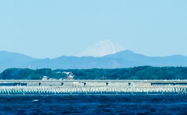 浜名湖から見る富士山 ヤスケの空