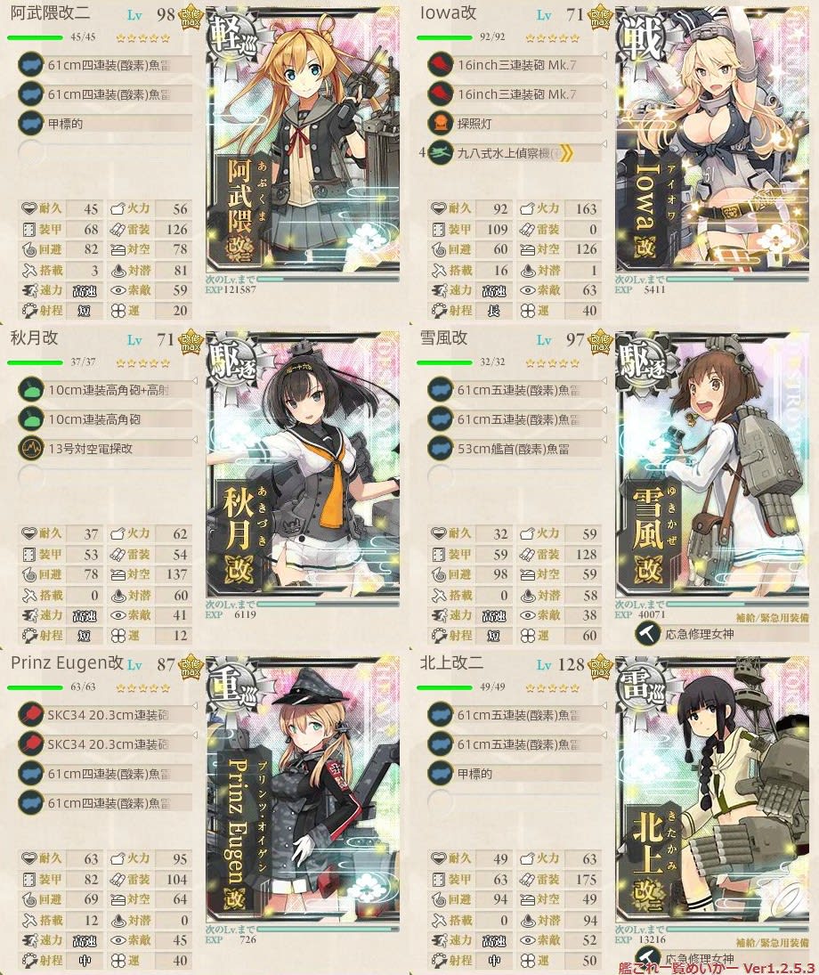 艦これ 16夏イベ E 4最終決戦 その日暮らしで行こう