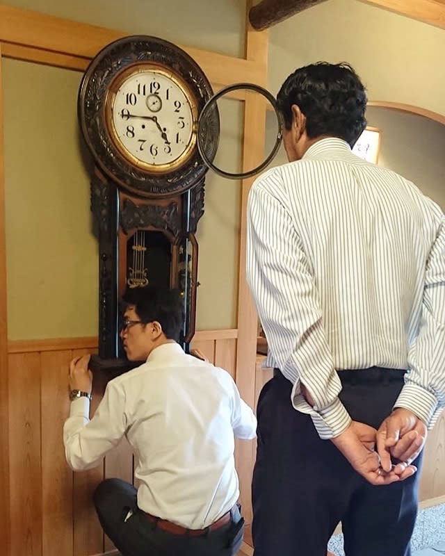 寺から寺へと引き継がれる大きな古時計 修理が完了したので 納品してきました 梶本時計店 広島県呉市の時計 宝石 時計修理の専門店
