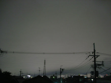 台風4号（07年）の雲。