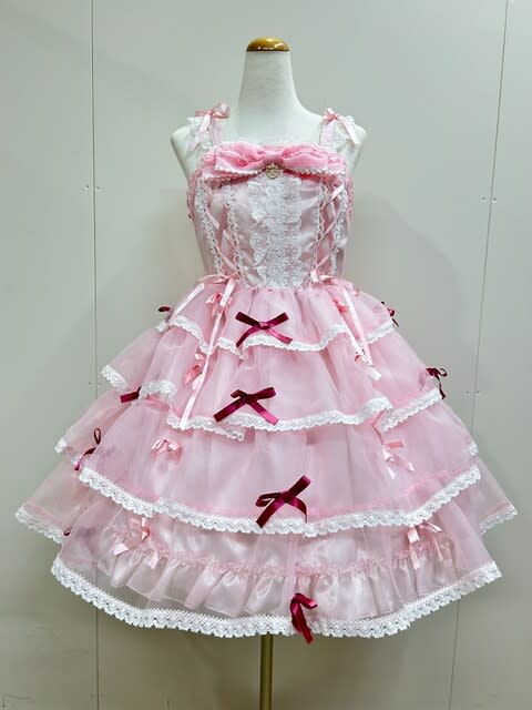 BABY Eternal Ribbon Featheryジャンパースカート 黒