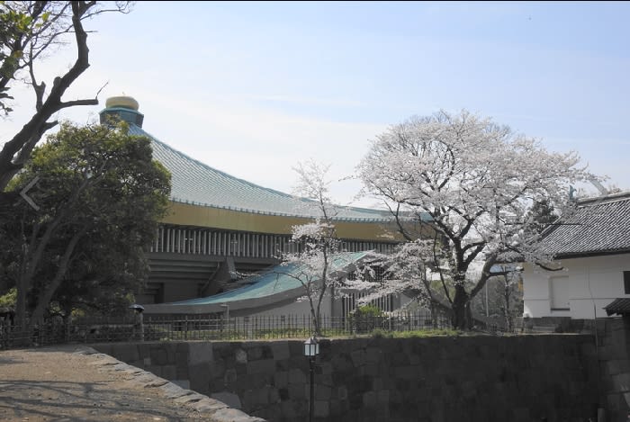 日本武道館の擬宝珠 ぎぼうし と桜 都内散歩 散歩と写真