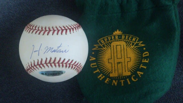 松井秀喜さんのサインはどう変化したか Part２ - MLB・NPB Myコレクション