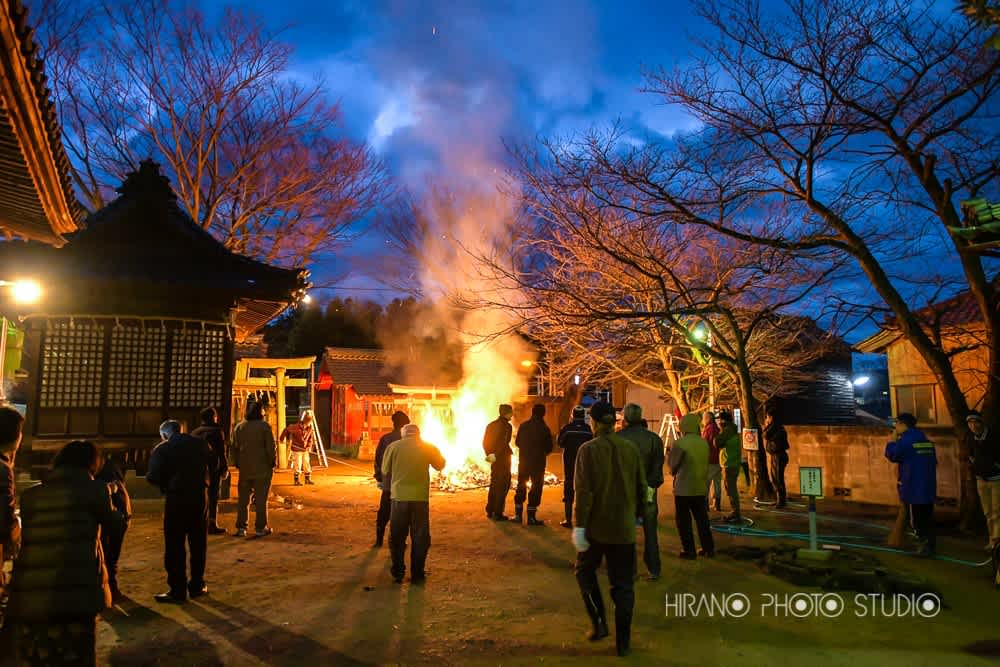 氷川神社どんと焼き2018 福井県坂井市三国町平野写真館から～HAPPYMOMENTS～みんな笑顔で