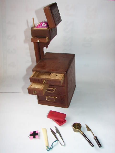 お針箱（裁縫箱）１ - レトロの小部屋