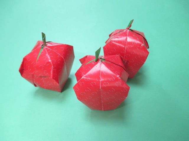 林檎 りんご おりがみ 折り方動画 創作折り紙の折り方