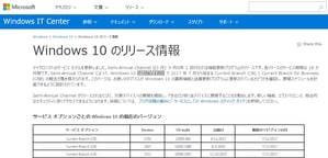 Win10の最新バージョン