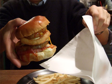 2重にしたバーガー袋に入れて 2重にしたバーガー袋に入れて