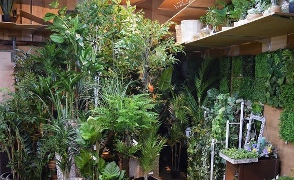 造花人工観葉植物 フェイクグリーンのスパイスグリーン 店舗