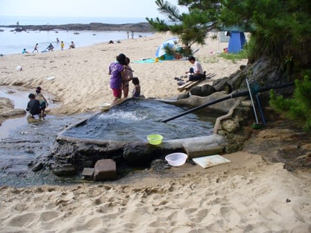 琴引浜温泉 海岸の露天風呂 aちゃんの湯遊自的生活 琴引浜温泉 海岸の露天風呂 aちゃんの湯遊自的生活
