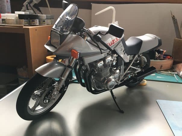 TAMIYA 1/6 SUZUKI GSX1100S KATANA 製作-16 - おやじのカクレ家