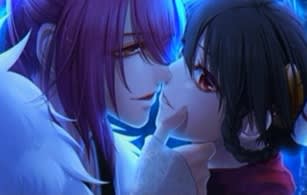 『十鬼の絆』口付けを交わす秦と雪奈 『十鬼の絆』口付けを交わす秦と雪奈画像