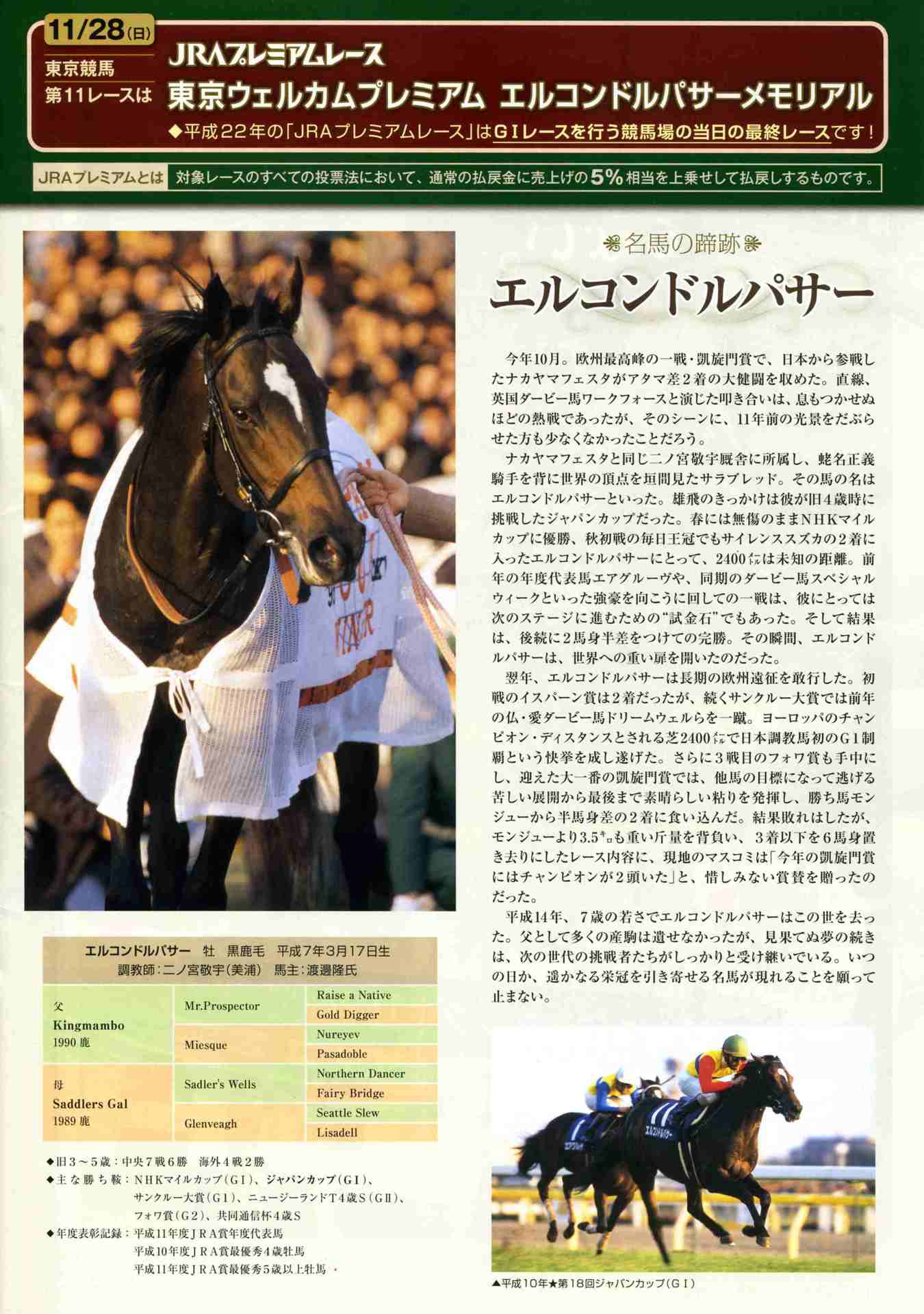 JRAレーシングプログラム 20101127 - JRA GIポスターのサインを暴く