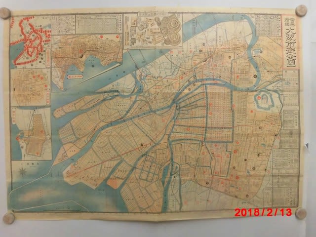 大阪市街全圖 明治43年 - 新日本古地図学会