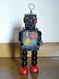 ゼンマイロボット ハイホイールロボット - おもちゃ修理と電子工作 ゼンマイロボット ハイホイールロボット - おもちゃ修理と電子工作