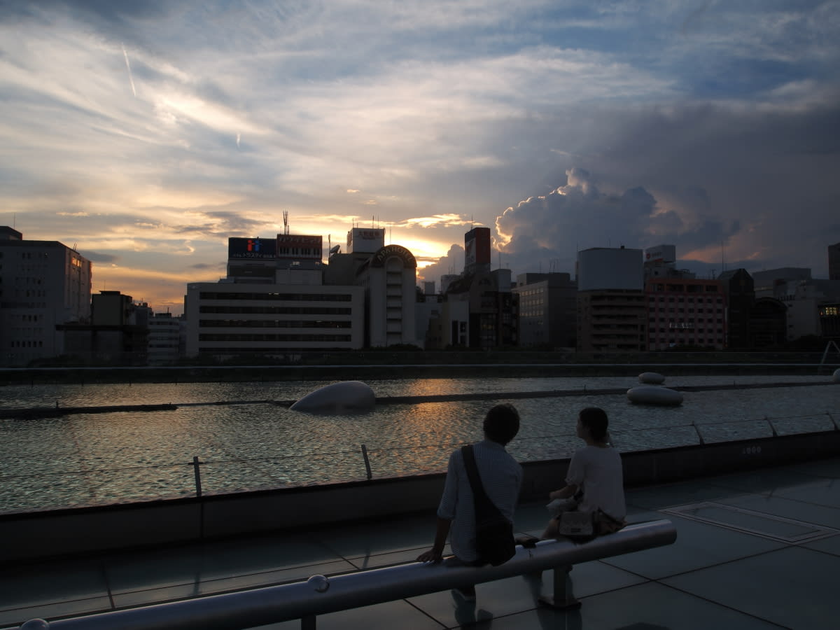 オアシス21からの夕景の画像