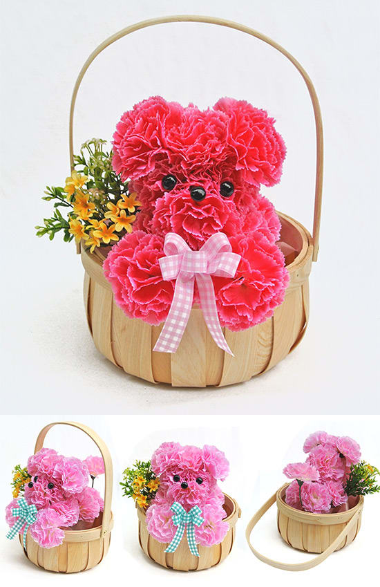 母の日フラワーギフト カーネーションプードル販売 - 造花のココーフラワー横浜 ウェブマスターブログ
