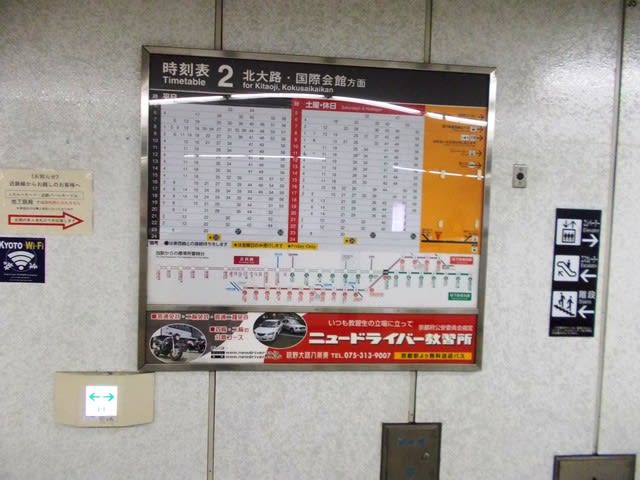 烏丸御池駅 京都市営地下鉄 烏丸線 東西線 観光列車から 日々利用の乗り物まで
