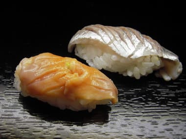 793 小アジ酢〆と赤貝の握り寿司 2 芳賀ちゃんのオサカナ釣題 酒 肴 料理 釣り 793 小アジ酢〆と赤貝の握り寿司 2 芳賀ちゃんのオサカナ釣題 酒 肴 料理 釣り