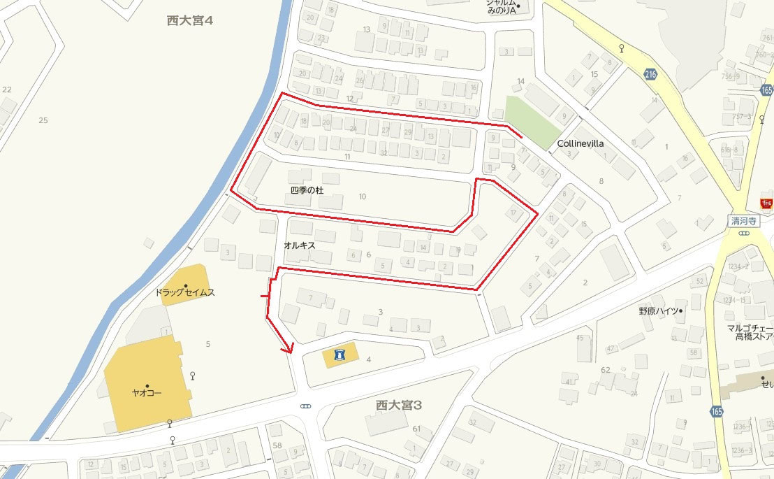 西区西大宮4丁目から西大宮駅まで 咲いた万歩 西区西大宮4丁目から西大宮駅まで 咲いた万歩