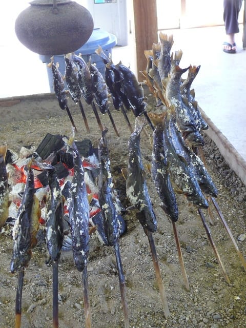 一関市厳美町のイワナ 岩魚 の塩焼き 18年10月21日 日 Peaの植物図鑑