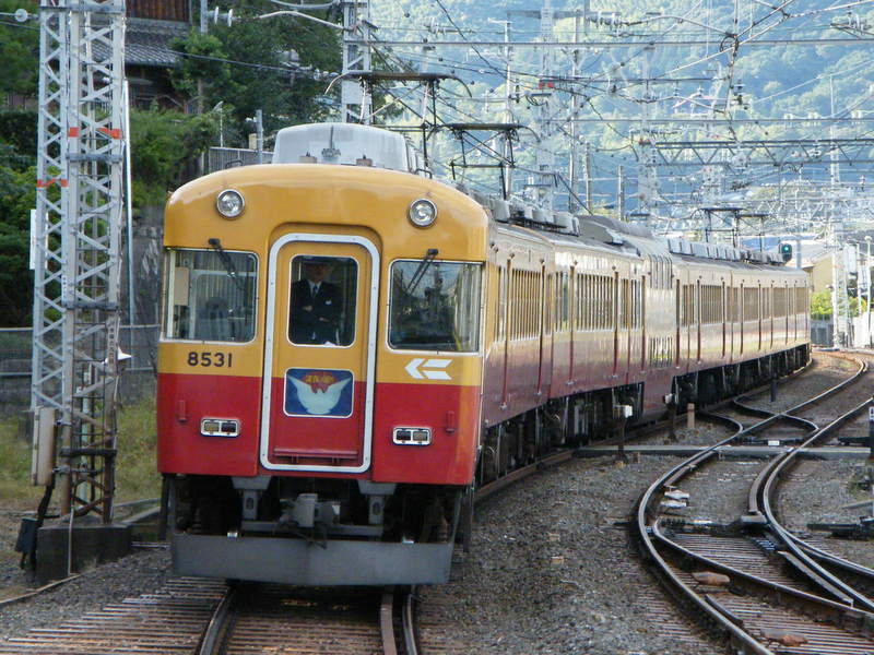 京阪鴨東線開業20周年記念ヘッドマーク付き 京阪旧3000系