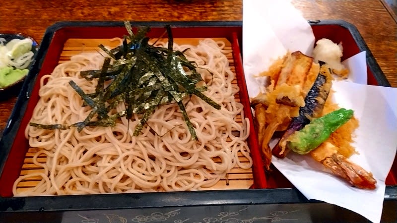 守茂本店:車海老の天ざる