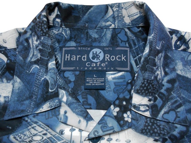 ハードロックカフェのアロハシャツ - アロハシャツ着る蔵のブログ