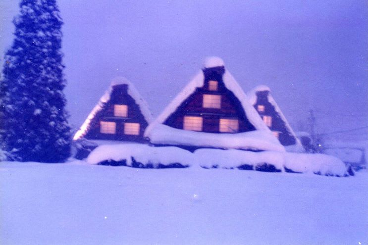 冬の白川郷の画像