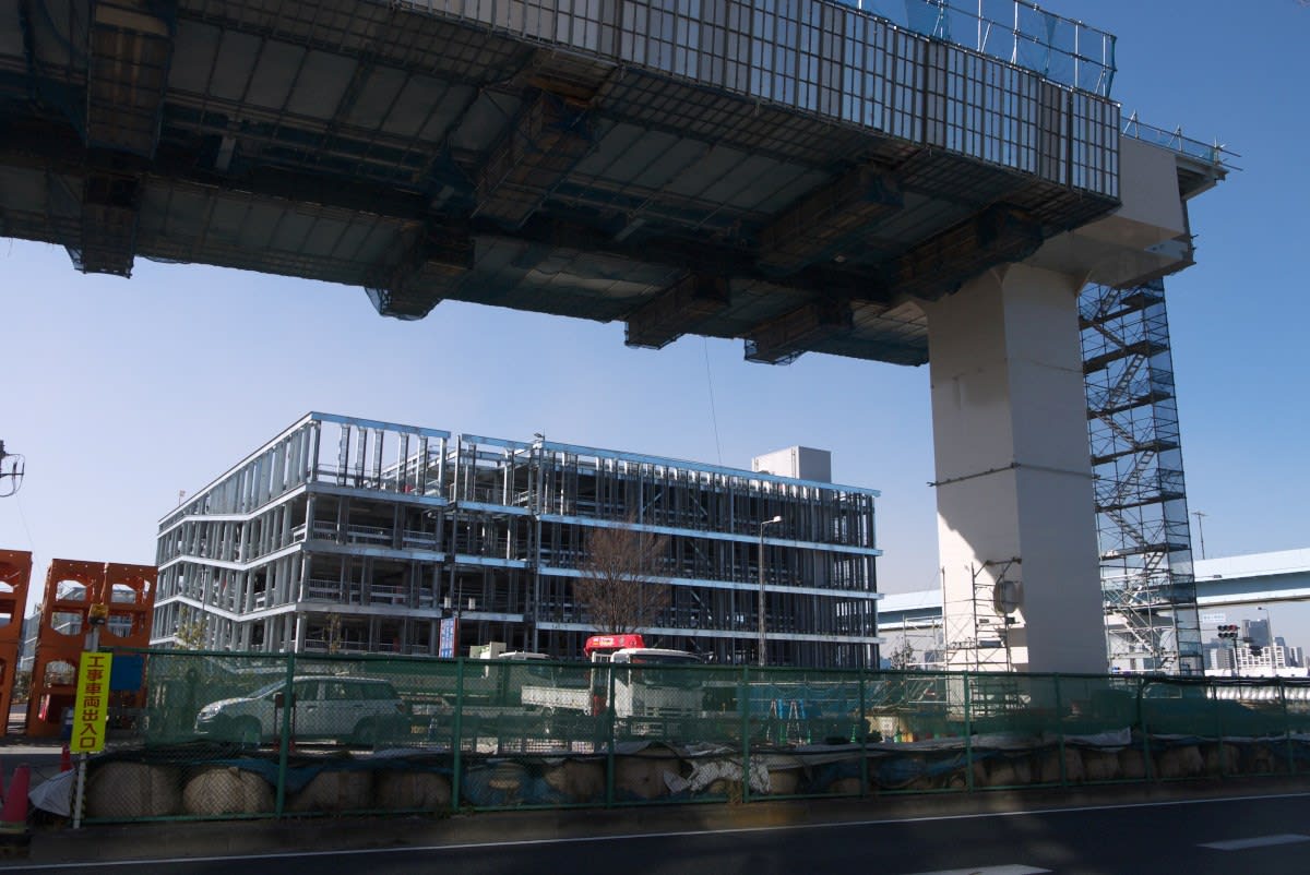 ２月の豊洲市場 ゆりかもめ新豊洲駅舎と有明通り周辺 ｐａｒｔ２ 緑には 東京しかない