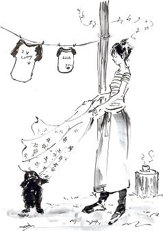 洗濯日和 I De Al Day For Washing おしゃれ絵本 イラスト徒然日記