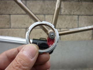 ピストレーサーを分解 B B小物の取り外し Kinoの自転車日記