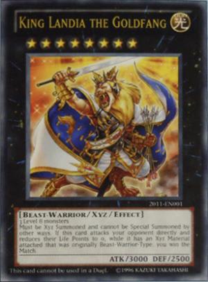 遊戯王OCG/TCG 2011-EN001《King Landia the Goldfang》 - 1 遊戯王OCG/TCG 2011-EN001《King Landia the Goldfang》 - 1