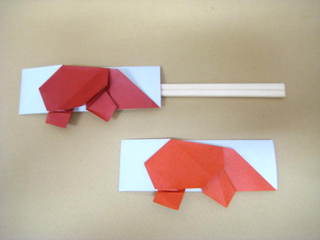 もぐらの箸袋おりがみ 創作折り紙の折り方