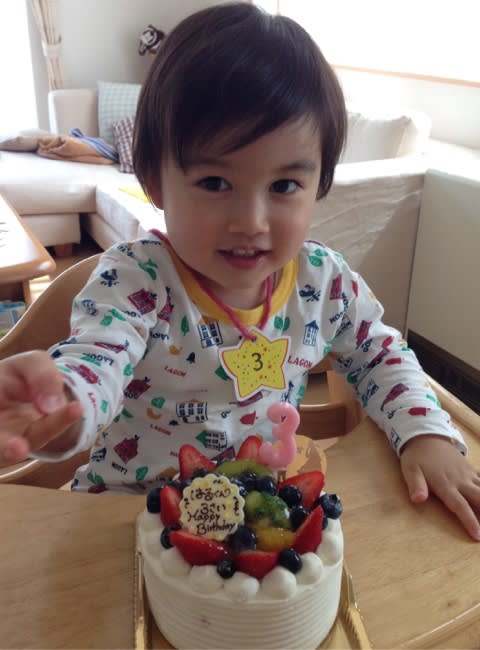 ３歳のお誕生日ケーキ Harutocotoco