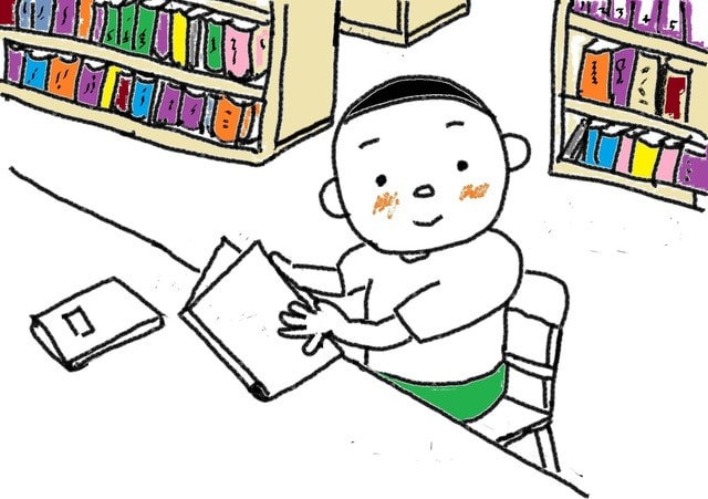 ナ形容詞 ２６課 賑やかな 静かな スーザンの日本語教育 手描きイラスト