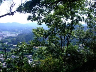 高山から新高山周辺を望む