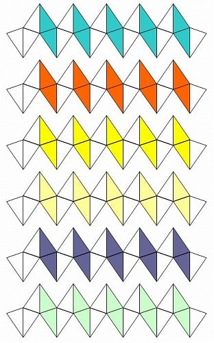 小星型十二面体と大星型十二面体 パズルのような星型正多面体を編