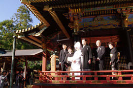 久能山東照宮での結婚式
