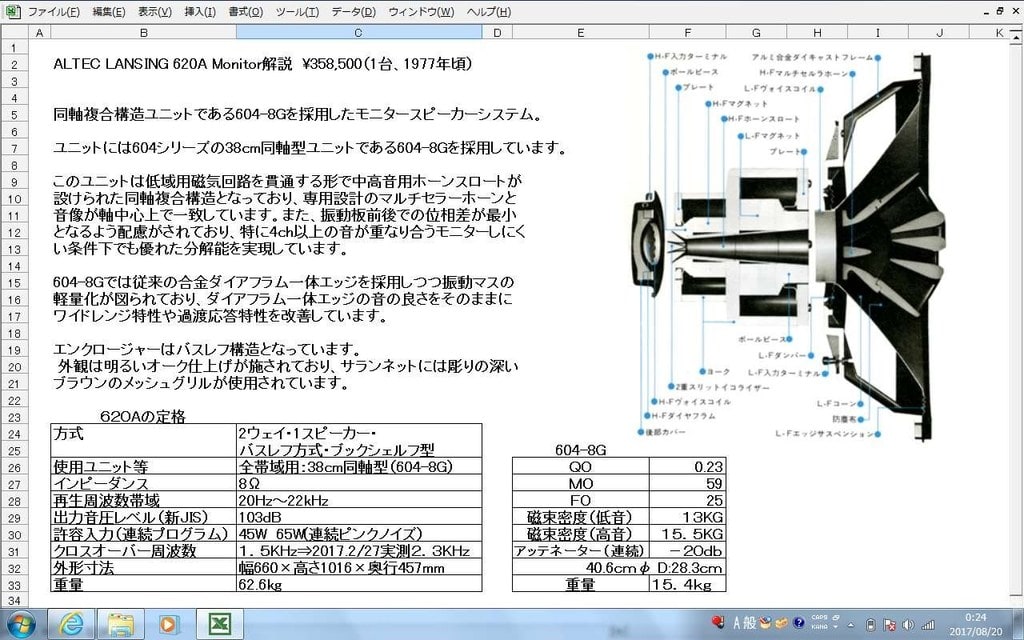 ALTECスピーカーユニット/エンクロージャー図面集 / 古本、中古
