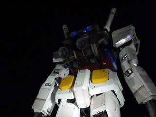 夜のガンダム詣で その2 From Mitsuzawa Northeast