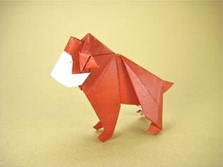 サルのおりがみ 創作折り紙の折り方