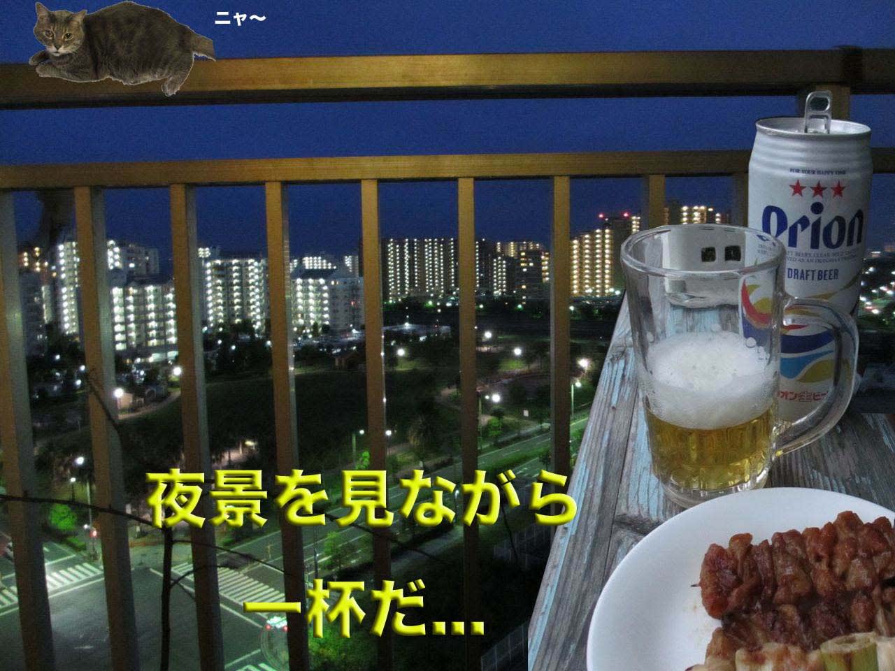 ベランダでビールはちょっと寒かった 煙幕大王 スパスパ日記