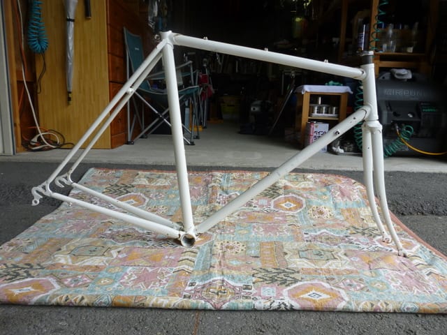 フロントフォーク 塗装下地調整 プラサフ Kinoの自転車日記