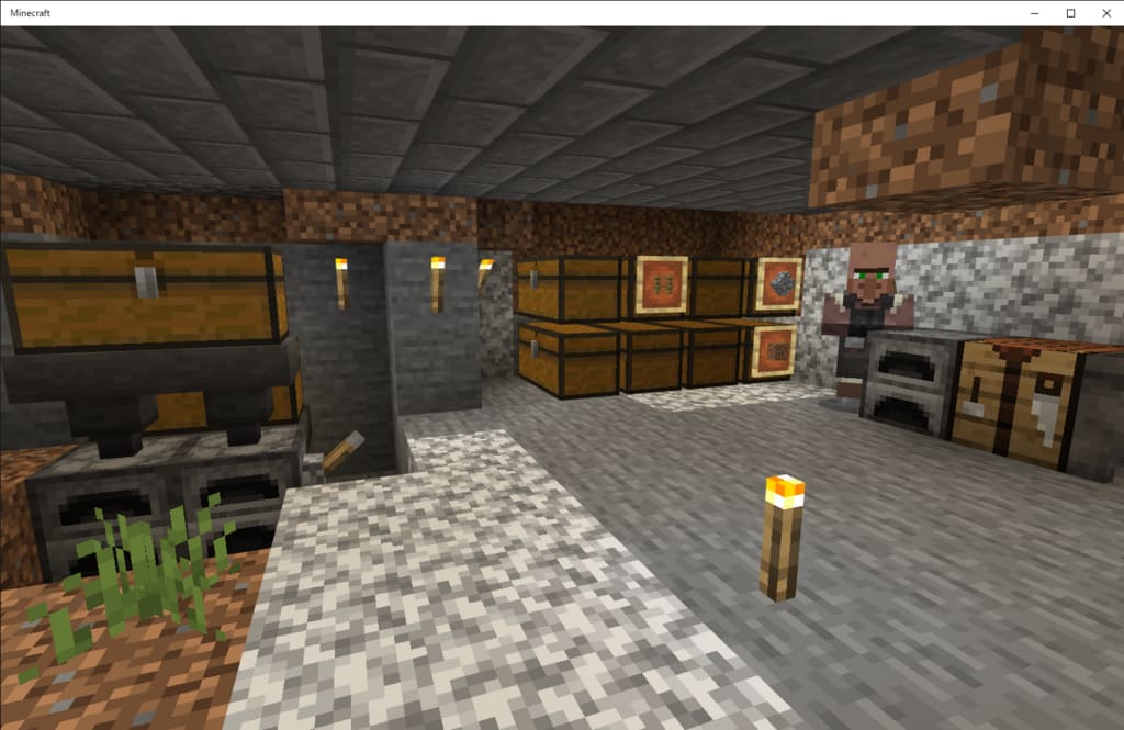 マイクラ 村人さんの憩いの場所 マイクラ 子育て探検記