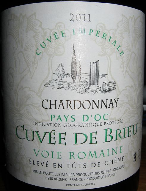 Cuvee de Brieu Voie Romaine Chardonnay Pays DOC